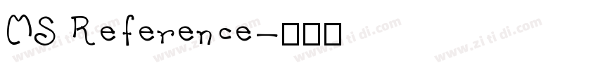 MS Reference字体转换